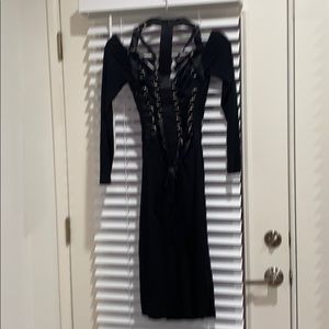 Eletra Casadei Black Unique Back Dress